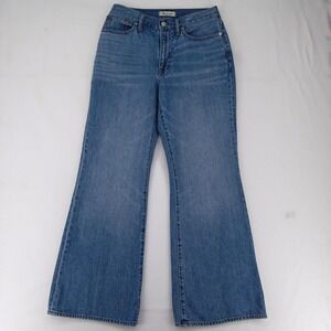 Madewell Jeans Womens 28 Blue Baggy Flare High Rise Denim Casual Pants